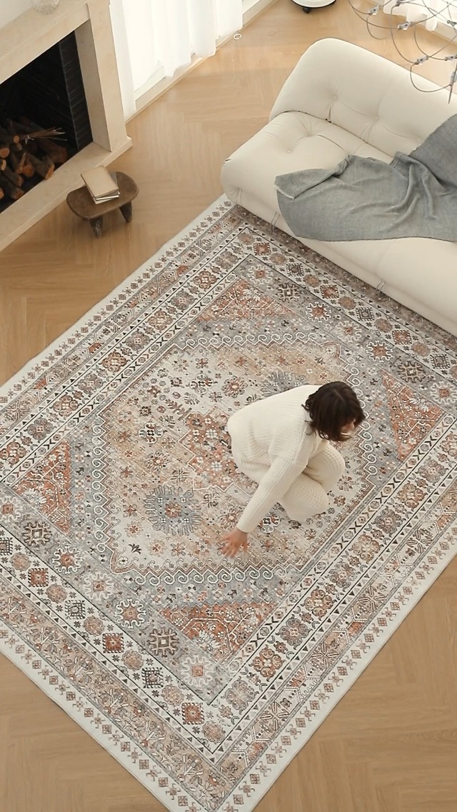 zesthome 8x10 Area Rugs for Living Room,Non-Slip Backing Washable
